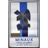 Aff. 49x77cm - Minaux Aquarelles Lithographies Sagot Le Garrec 1974