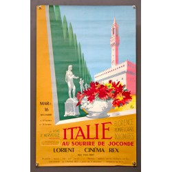 Aff. 40x65cm - Italie Au Sourire de Joconde