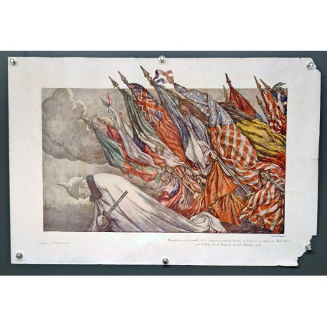 Aff. 60x41cm - Reproduction Affiche 4eme Emprunt National Fac Similé