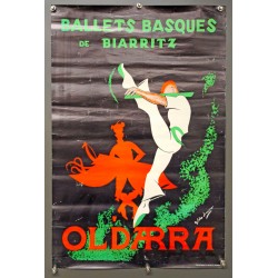 Aff. 40x60cm - Oldarra Ballers Basques de Biarritz