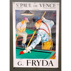 Aff. 45x64cm - G Fryda Signée par l'Auteur Un Piquet Saint Paul de Vence