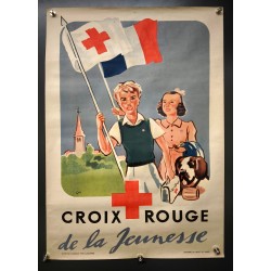 Aff. 40x60cm - Croix Rouge de la Jeunesse