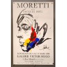 Aff. 40x61cm - Moretti illustre Jacques Brel Galerie Victor Hugo