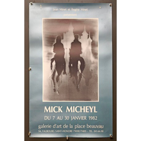Aff. 45x65cm - Mick Micheyl Galerie d'art de la place Beauvau 1982