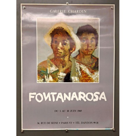 Aff. 50x65cm - Fontanarosa Galerie Chardin 1969