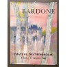 Aff. 48x64cm - Bardone Chateau de Chenonceau 1986
