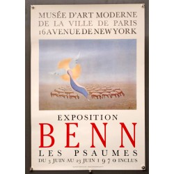Aff. 44x64cm - Benn Les Pseaumes Musée d'art moderne de la Ville de Paris 1970