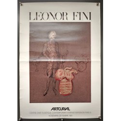 Aff. 42x60cm - Leonor Fini Artcurial 1981