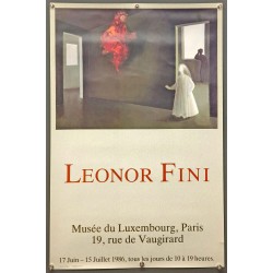 Aff. 45x68cm - Leonor Fini Musée du Luxembourg 1986