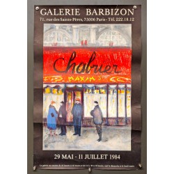 Aff. 43x65cm - Chabrier Galerie Barbizon 1984