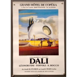 Aff. 40x60cm - Dali Vestiges Antiques Après la Pluie Lithographies et Gravures Grand Hotel de l'Opéra