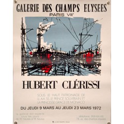 Aff. 46x59cm - Hubert Clérissi Galerie des Champs Elysées 1972