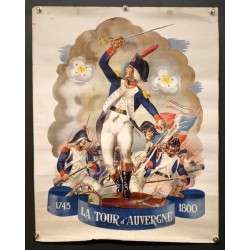 Aff. 46x57cm - Le Tour d'Auvergne 1743 1800 1943