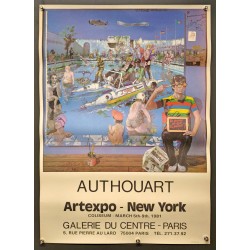 Aff. 50x70cm - Authouart To Paint or not To Paint Artexpo 1981