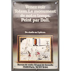 Aff. 41x60cm - Dali Totem Le Monument de notre temps Du studio au 5 pièces