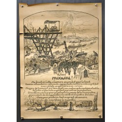 Aff. 50x65cm - L'Accueil de la Suisse aux Rapatriés 1918