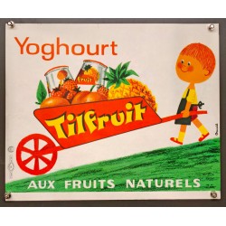 Aff. 40x33cm - Yoghourt Tilfruit aux Fruits Naturels