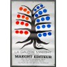 Aff. 50x79cm - Galerie Maeght Arbre Pois Rouges et Bleus 1971