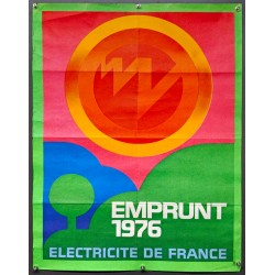 Aff. 58x76cm - Emprunt 1976 EDF