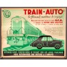 Aff. 39x30cm - CFA Train Auto La formule Moderne du Voyage