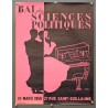 Aff. 40x54cm - Bal des Sciences Politiques 1956