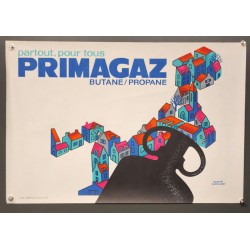 Aff. 59x39cm - Primagaz Partout pour Tous Morvan