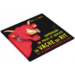 Mini Plateau Rétro "La Vache Qui Rit" - 15x21 Cm - Métal - Déco Vintage & Vide-Poches