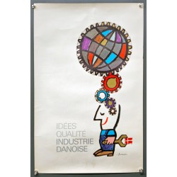 Aff. 36x57cm - Idées Qualité Industrie Danoise