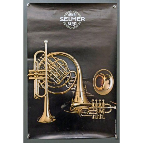 Aff. 40x60cm - Henri Selmer Paris Cuivres Instruments