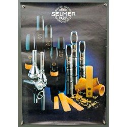 Aff. 40x60cm - Henri Selmer Paris Becs d'Instruments