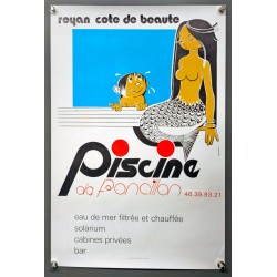 Aff. 30x45cm - Piscine de Foncillon Royan Cote de Beauté