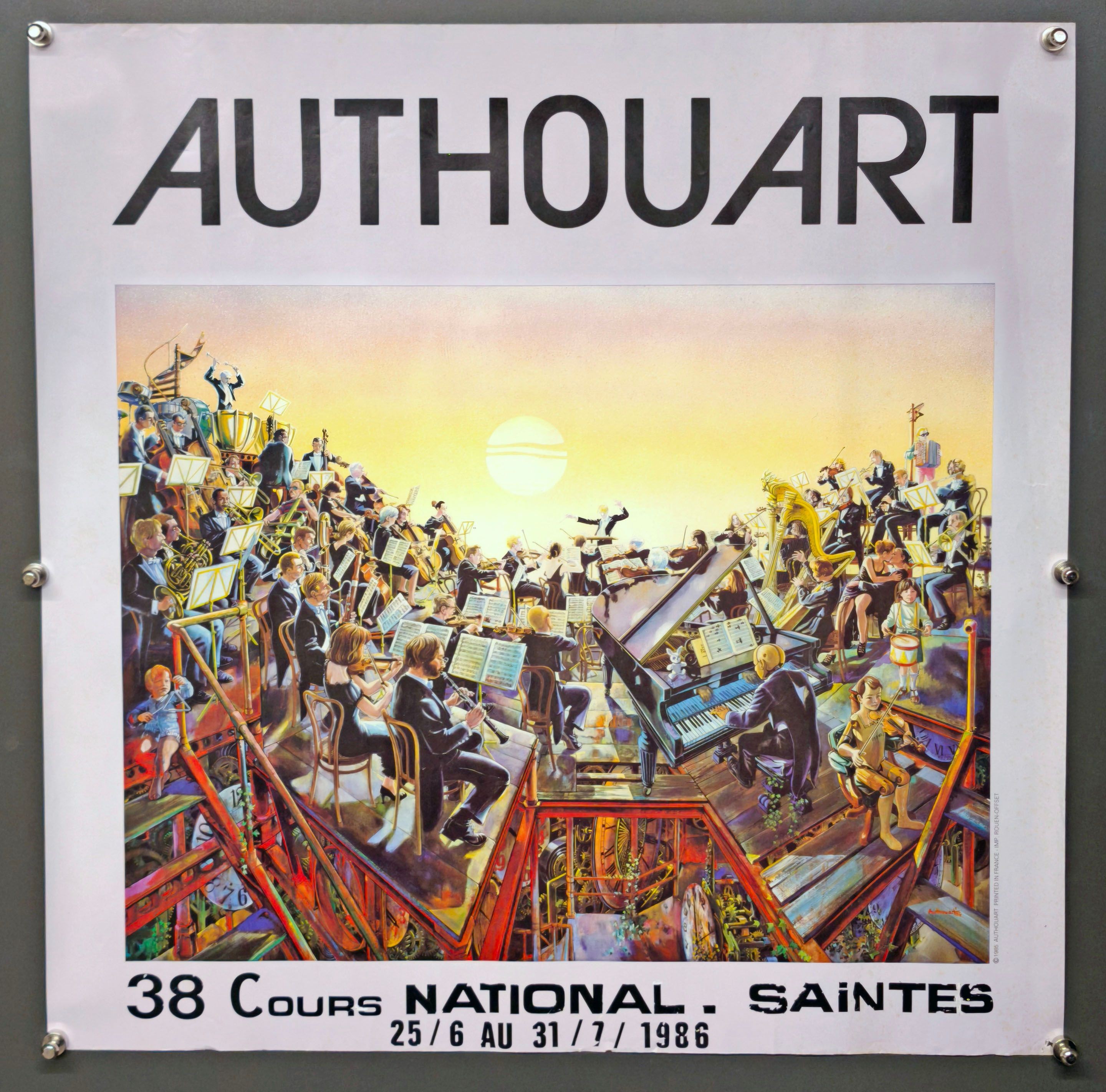 Aff. 50x51cm - Authouart Concert - Authouart | Boutique Clouet