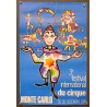 Aff. 34x50cm - 3eme Festival International du Cirque Monte Carlo 1976