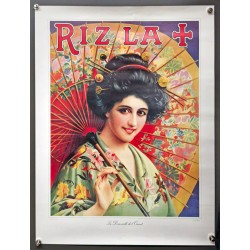 Aff. 41x54cm - G Camps Rizla Plus La Demoiselle de l'Orient Reproduction