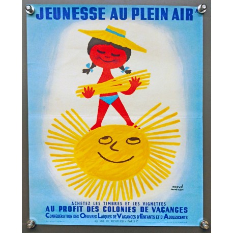 Aff. 25x32cm - Jeunesse au plein air au profit des colonies de vacances Soleil Petit Format