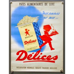 Aff. 30x40cm - Mes Amours sont mes Délices Pates Alimentaires