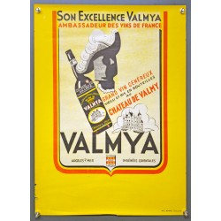 Aff. 40x50cm - Son Excellence Valmya Ambassadeur des Vins de France