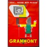 Aff. 40x60cm - Grammont Télévision Mousquetaire