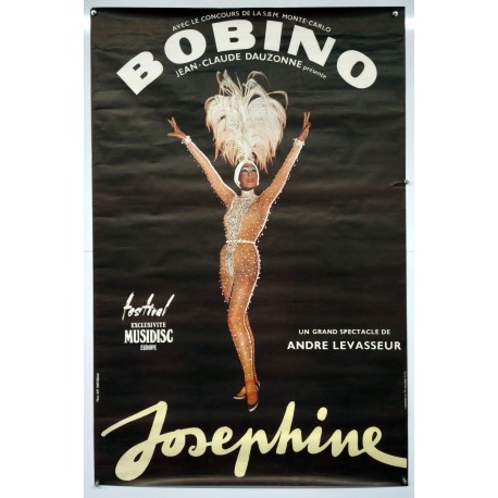 Aff. 78x118cm - Bobino Joséphine Baker Un Grand Spectacle de Jean Claude Vasseur Etat A