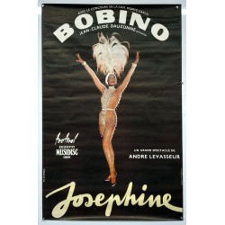 Aff. 78x118cm - Bobino Joséphine Baker Un Grand Spectacle de Jean Claude Vasseur Etat B+