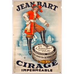 Aff. 100x150cm - Jean Bart Cirage Imperméable Creme