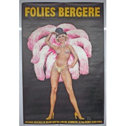 Aff. 100x148cm - Folies Bergères Fastueux Spectacle de Hélène Martini et Michel Gyarmathy Etat A-
