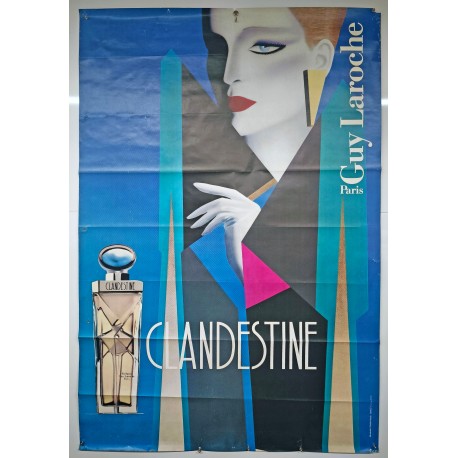 Aff. 118x172cm - Clandestine Guy Laroche Paris