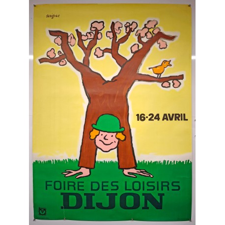 Aff. 117x160cm - Foire des Loisirs Dijon 16 24 Avril