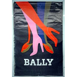 Aff. 120x176cm - Bally Chaussures Femme Talon devant Chaussures hommes