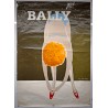 Aff. 116x172cm - Bally Femme Rousse Chaussures Rouges