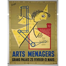 Aff. 115x155cm - 23e Salon des Arts Ménagers 25 Février 21 mars