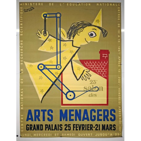 Aff. 115x155cm - 23e Salon des Arts Ménagers 25 Février 21 mars