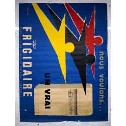 Aff. 160x118cm - Nous Voulons un Vrai Frigidaire