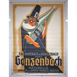 Aff. 120x160cm - Eau Minérale de Soultzbach Source Gonzenbach